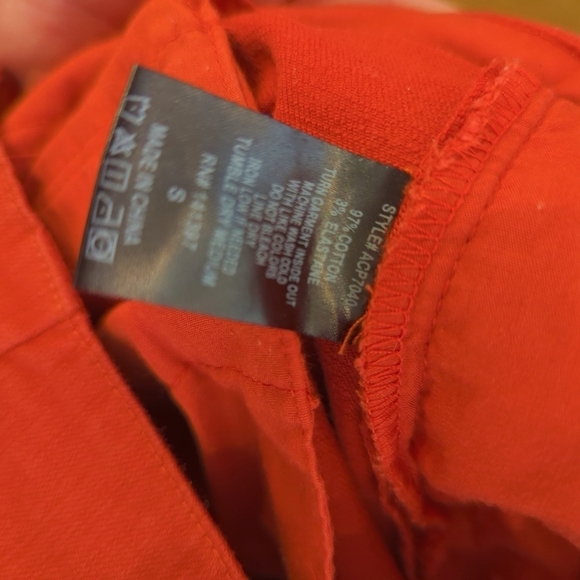 ASTR Pants Wide Leg Flare Crop Orange size Small - Picture 7 of 7